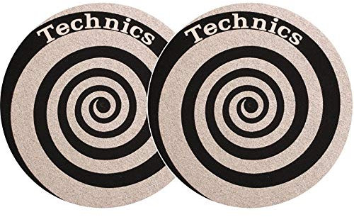 slipmat-Factory Technics Spirale silber (Doppelpack)