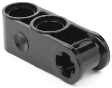 20 Stück LEGO TECHNIC Achs und Pin Verbinder 3L (2 Löcher) in Schwarz.