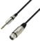 Adam Hall 3 Star Series 10m XLR Female to 6.3mm Jack Mono Microphone Cable