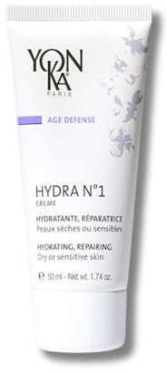 Hydra N°1 Gesichtscreme Yonka 50 ml – Intensive Feuchtigkeitsversorgung – Reparierend, Regenerierend und gegen Falten – Gel-Creme-Textur – Jojoba und Aloe Vera – Rosen und Jasminduft