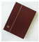 Goldhahn 60 schwarze Seiten dunkelrot Einsteckbuch Einsteckalbum Briefmarkenalbum wattierter Einband