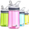 Gourde de voyage en Tritan AceCamp Bouteille plastique avec paille 350 ml, 800 ml multicolore, Pink 350 ml