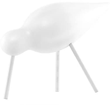 Normann Copenhagen 100167 Deko-Vogel, Holz, Weiß, 15 x 5.5 x 11 cm
