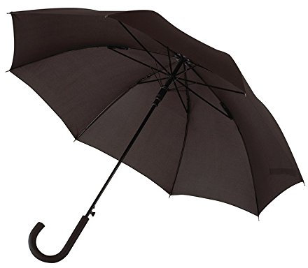 Preiswert&Gut Stockschirm Automatik für zuverlässigen Schutz, stabiler und windfester Regenschirm für Damen und Herren in schwarz, 103 cm