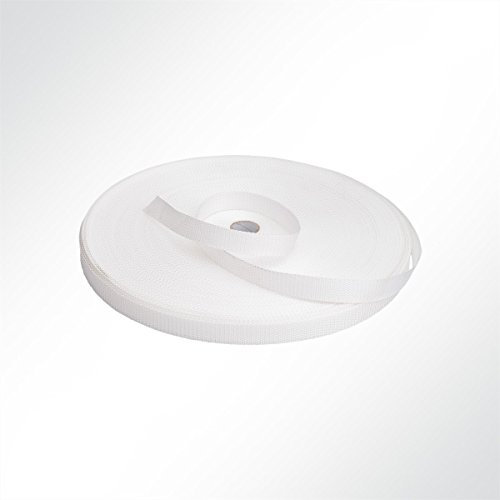 LYSEL Gurtband Polypropylen (PP) 35 mm breit, 1,2mm stark, 320 Kg, weiß, (L) 8m