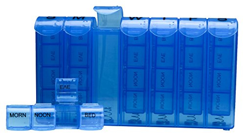 Lifemax Weekly Four Dose Pill Organiser with Spring Action