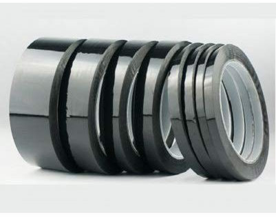 Stickerslab Ruban adhésif de masquage en polyester pour hautes températures, ignifuge, 66 m, noir