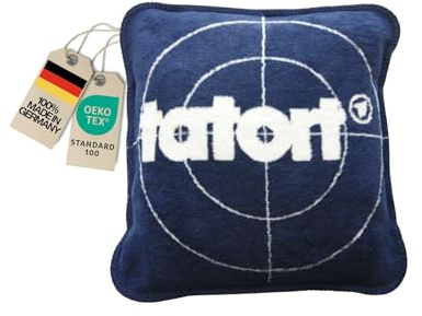 KOLTER Tatort-Kuschelkissenbezug Kuschelkissen Sofakissen Kissenhülle Kissenbezug 40 cm x 40 cm