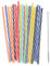 P Prettyia 25x Pailles de Rayures En Plastique Dur Réutilisables de Couleur Mélangée + 1x Cadeau de Fête à La Maison de Brosse