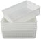 Gitany 6-Pack White A4 Basket Tray, A4 Rectangular Plastic Storage Basket