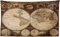 ABAKUHAUS Weltkarte Wandteppich und Tagesdecke, Historische alte Atlas aus Weiches Mikrofaser Stoff Waschbar ohne Verblassen Digitaldruck, 230 x 140 cm, Brau Beige