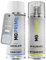 MG PRIME Autolack 2K Spraydosen Set für Volkswagen VW LA7W / A7W / 8E Reflexsilber Metallic/Brillant Silber Basislack 2 Komponenten Klarlack Sprühdose