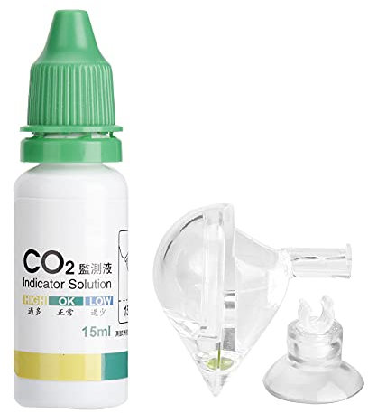 Ichiias Aquarium CO2 Monitor Fish Tank Carbon Dioxide CO2 Monitor Glass Drop Checker Tester Detector