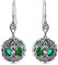 Boucles d'oreilles Arbre de Vie Celtique Argent Sterling 925, Cadeaux de Bijoux d'anniversaire pour Les Femmes Elle (Blanc)