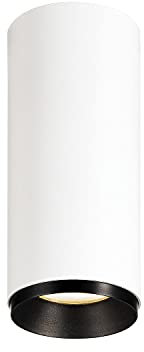 SLV Deckenaufbauleuchte NUMINOS® CL DALI S / LED Spot, Fluter, Deckenstrahler, Deckenleuchte, Aufbau-Leuchte, Innen-Beleuchtung / 3000K 10.42W 1020lm weiß dimmbar 60Grad