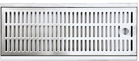 ich-zapfe.de Tropfschale für Bars 440x275x27, Hochwertiges Edelstahl Tropfblech für Zapfanlagen und Theken, Perfekte Tropfschale zum Einlassen für Bierkühler und Bierzapfanlagen, Bar Drip Tray Premium