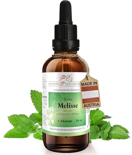 Melisse Tinktur | Melissa officinalis Tropfen (1:4 Auszug) | Nahrungsergänzungsmittel mit Zitronenmelisse, Bienenkraut, Herzkraut, Honigblatt