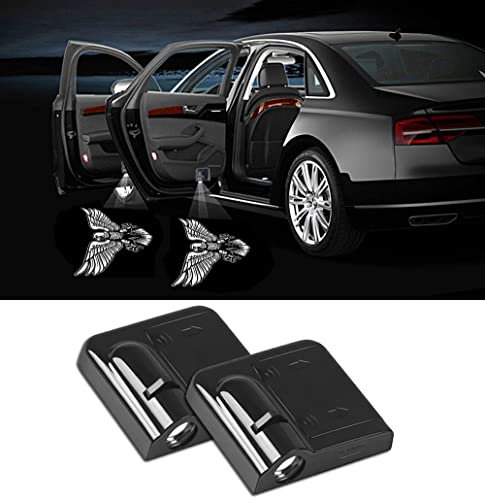 NewL 2 Pcs Led Auto Tür Willkommen Licht für Logo Symbol Projektor Lichter Geist Schatten Licht (Adler)