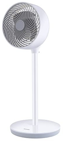 Simple Deluxe Ventilateur sur pied - 50 W - Oscillation à 60° - 3 vitesses - 3 modes - Minuterie de 15 heures - Pour chambre à coucher, maison et bureau - Blanc