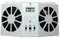 TOTMOX Sistema de enfriamiento con ventilador de ventilación solar para automóvil de 12 V, kit de calentador de escape automático con batería recargable incorporada, panel solar ajustable plegable