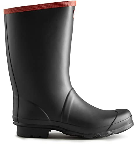 HUNTER Unisex Argyll Short Knee Rubber Black Stiefel 45-46 EU