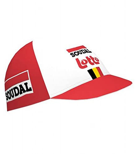 SGCIKER World Tour Team LOTTO SOUDAL Fahrradmütze für Herren und Damen, Fahrradmütze, Unterhelm, Fahrradhelm-Innenfutter, atmungsaktiv und schweißabsorbierend