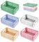 Mini Körbe Kunststoff Faltbox, 5 Stück Klappkisten Set, Faltbare Aufbewahrungskorb, Klappbox Mini für Kinderzimmer, Küche, Schlafzimmer, Büro, Arbeitszimmer, Badezimmer (Mehrfarbig)