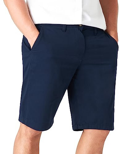 CityComfort Mens Shorts with Pockets 100% Cotton Chino Shorts Summer Essentials Lightweight Smart Casual Work Holiday (Navy, XL)