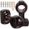 Operitacx2 Support Tringle Rideaux en Bois Robustes Plafond Supports De Tringle à Rideau Accessoires - 28 Mm, DéCoration IntéRieure