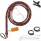Bantoro Crafts Indiana Jones Bullpeitsche aus Leder, 1,2 bis 4,8 m Länge, braunes Känguru-Leder, professionelle Premium-Qualität, 1,8 m, WP9009C