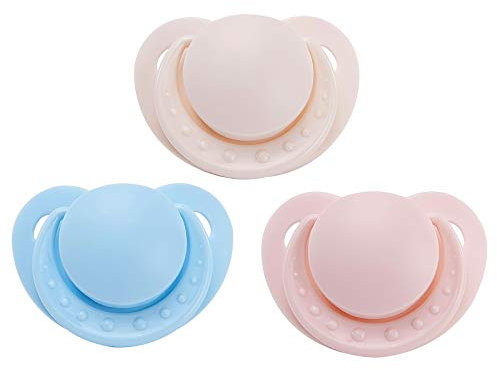 LittleForBig Schnuller in Erwachsenengröße 3 Paci Pack-Rosa Blau Elfenbein