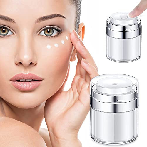 Airless Pumpspender, 100ml Creme Pumpspender, Creme Spender Moisturizer Container Creme Behälter Pump Vakuum Kosmetikbehälter für Creme Lotion