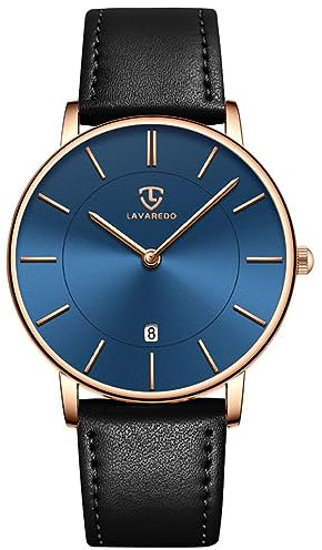 BEN NEVIS Uhren,Herren Uhr Flache Analog Quarz Datumsanzeiger Klassisch Mode Wasserdicht Armbanduhr mit Leder Armband