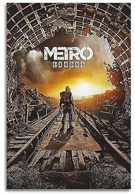 VZRSQZK Poster Videospiel Metro Exodus Poster Dekorative Malerei Leinwand Wandposter und Kunstdruck Moderne Familie Schlafzimmer Dekor Poster 20 x 30 cm