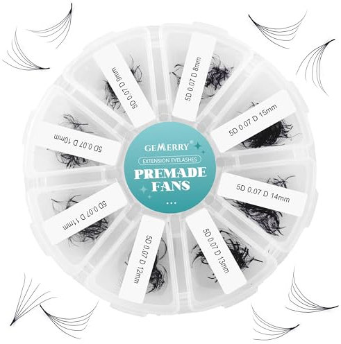Extension Cils Volume Russe 500PCS 5D 0.07 D Curl 8-15mm Mix Préfaits Extensions de Cils Volume Bouquet Russes Cils a Cils Professionnel Faux Cils Individuel GEMERRY Cils(5D-0.07D-8-15mm)