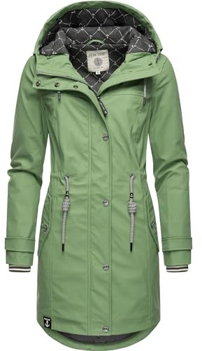 Peak Time Damen Regenjacke Regenmantel Jacke wasserdicht mit Kapuze L60042 LodenFrost23 Gr. 5XL