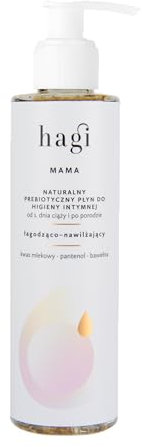 Hagi Mama Intimhygiene Flüssigkeit für Schwangere und Nach der Geburt, Sichere, Natürliche Formel, Gynäkologisch getestet, Natürliche PH Intimstellen, 97% Natürliche Inhaltsstoffe, 250ml
