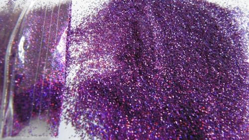 EliteKoopers 10g Purple Sparkling Ultra Fine Glitter Powder, Extra Fine Shine Dust for Nail Art, Christmas Craft, Card Making, Cosmatic Craft