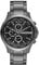 Armani Exchange Orologio per uomo, Movimento cronografo al quarzo e cassa da 46 mm con cinturino in acciaio, Grigio scuro e nero