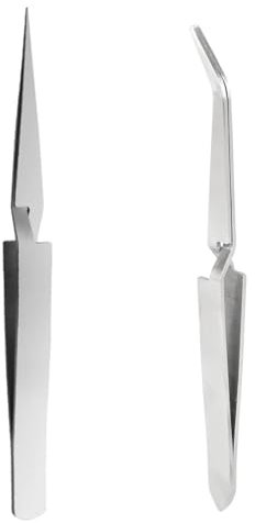 2 piezas Pinzas para Uñas, Pinza de Uñas Alicates Multiusos de Acero Inoxidable para Decoración de Uñas Pinzas de Uñas de Gel de Acero Inoxidable, Alicates Multifunción para Uñas, Pinza de Arte de Uña
