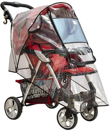 Aolso Plastico Lluvia Silla Paseo Universal,Burbuja Lluvia Universal, Protector de Lluvia para Silla de Paseo,a Prueba de Viento, a Prueba de Lluvia, a Prueba de Nieve,Universal Lluvia