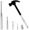 LASUND Multifunction 6 in 1 Screwdriver and Small Hammer Set, Camping Multitool Hand Tool Choice (Black)