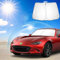 Ruiya Frontscheibenabdeckung Kompatibel mit Mazda MX-5 MX5 2015-2024 2025, Sonnenschutz für Frontscheiben Auto Windschutzscheiben Abdeckung Frontscheibe blockiert UV Frontscheibe Sonnenblende