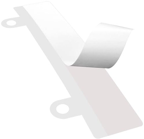 Klebeshop24 Heftstreifen zum Kleben | Abheftstreifen | Abheftvorrichtung | ungeschlitzt | selbstklebend | für Mappen & Ordner/weiß, 10 Stück