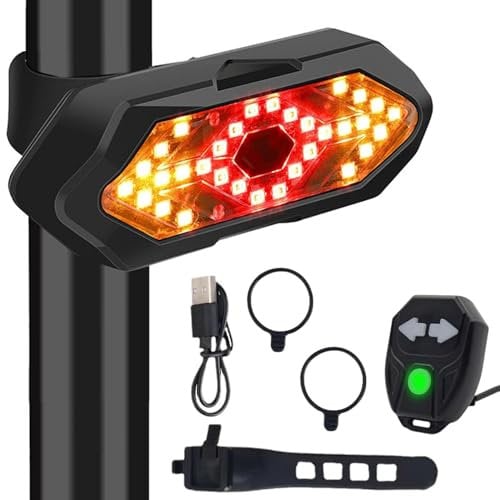 Fahrrad Blinker 1 Stück Blinker Fahrrad Fahrradblinker mit Fernbedienung Blinkersystem für's Fahrrad Ultrahelles Sicherheitswarnrad Rücklicht für die Nacht Geeignet für Fahrräder und Mountainbikes