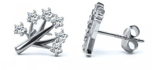 Evensee Lebensbaum Ohrringe Damen Silber 925,Hypoallergene Kleine Baum Ohrstecker Silber 925,Beliebte Weißgold Baum des Lebens Earrings,ModeSchmuck Geschenke für Frauen und Mädchen