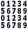 Gjinxi 4 Inch Number Stencils for Painting, 0-9 Address Number Stencil Set, 20PCS Plastic Number Stencils, Curb Stencil Kit, Reusable Digital Templates for Painting on Cake Curb Road Wall Wood Mailbox