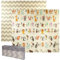 Baby-Spielmatte, faltbar, sensorisch, wasserdicht, ungiftig, wendbar. Vielseitige Matte, perfekt zum sicheren Krabbeln. (Style and Alphabet, 180cm x 200cm x 1cm dick)