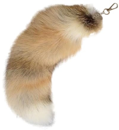 Generisch Pendentif en queue de renard, porte-clés en queue de renard, pendentif de sac pour femme, facile à utiliser, effet décoratif