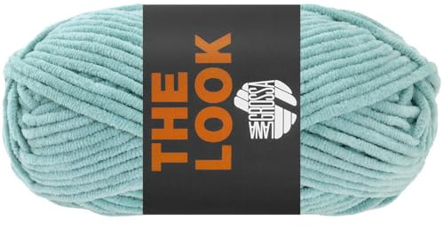 LANA GROSSA The Look | Samtig weiches und stabiles Chenillegarn | Handstrickgarn aus 100% Polyester | 100g Wolle zum Stricken & Häkeln | 120m Garn FB25